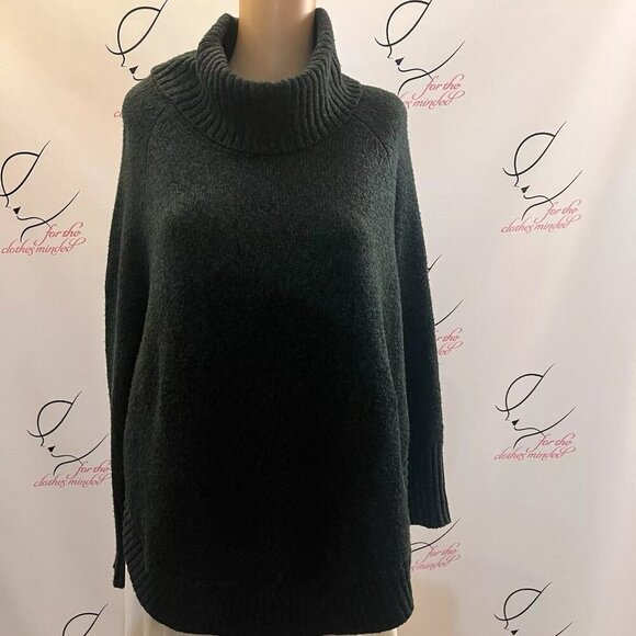 I.N. STUDIO. Size PS Oversized. TALL.Dark Green Metallic Pullover. Sweater. B5 - Picture 1 of 6